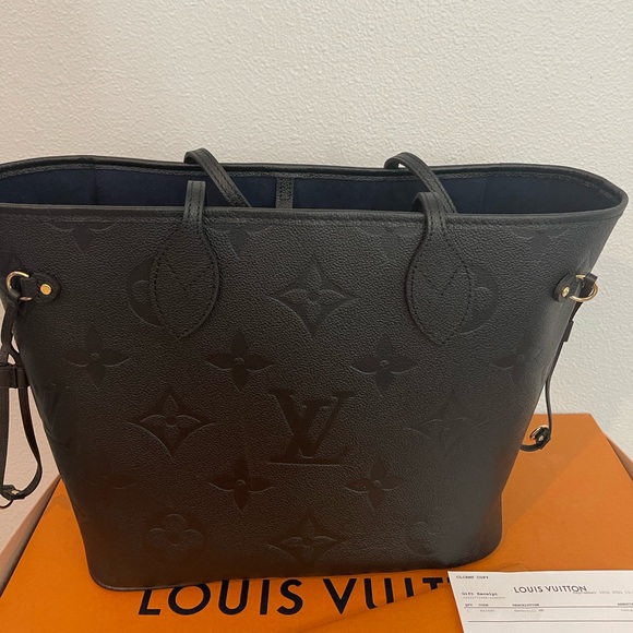 SOLD!! Louis Vuitton MM Black Monogram Tote Bag - Picture 2 of 8